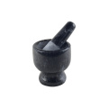 Polished Black Granite Mortar And Pestle for spice